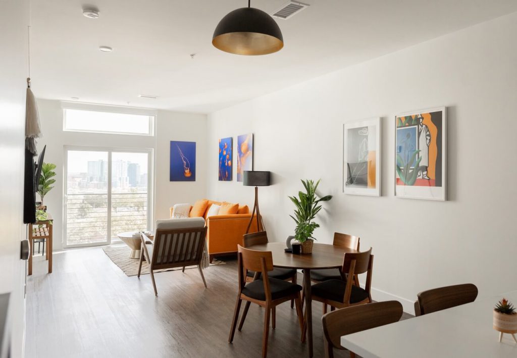 An interior view of a Colorado vacation rental.